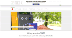 Desktop Screenshot of e-biletmzkjastrzebie.com